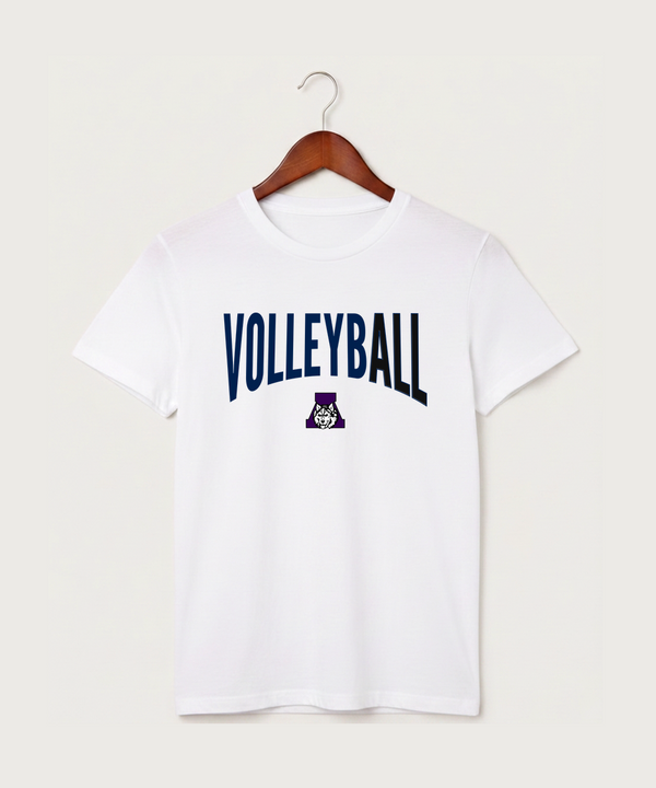 Albany High School Volleyball (Girls) - White T-Shirt - Full Front
