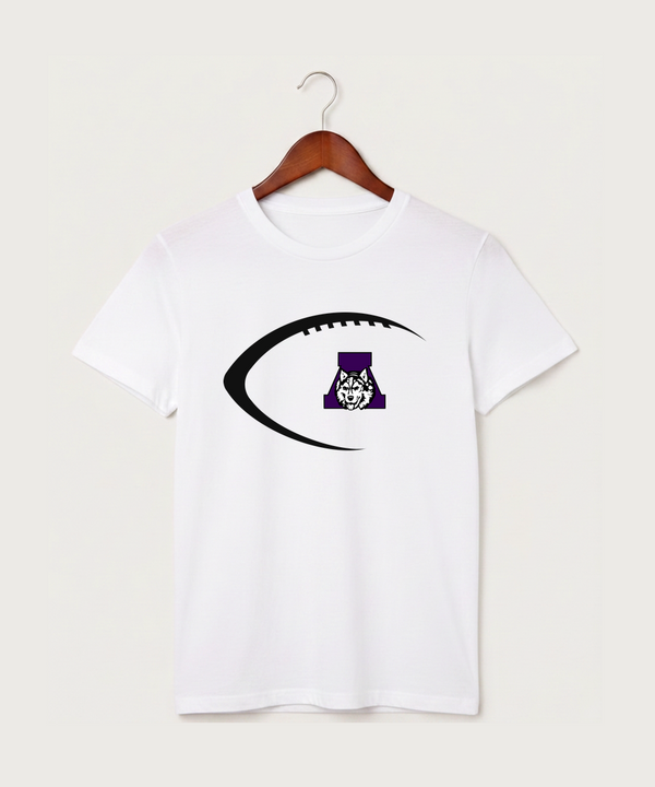 Albany High School Football (Boys) - White T-Shirt - Full Front