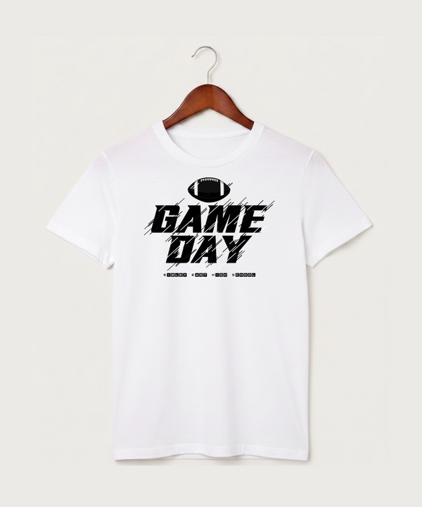 Sibley East High School Football (Boys) - White T-Shirt - Full Front