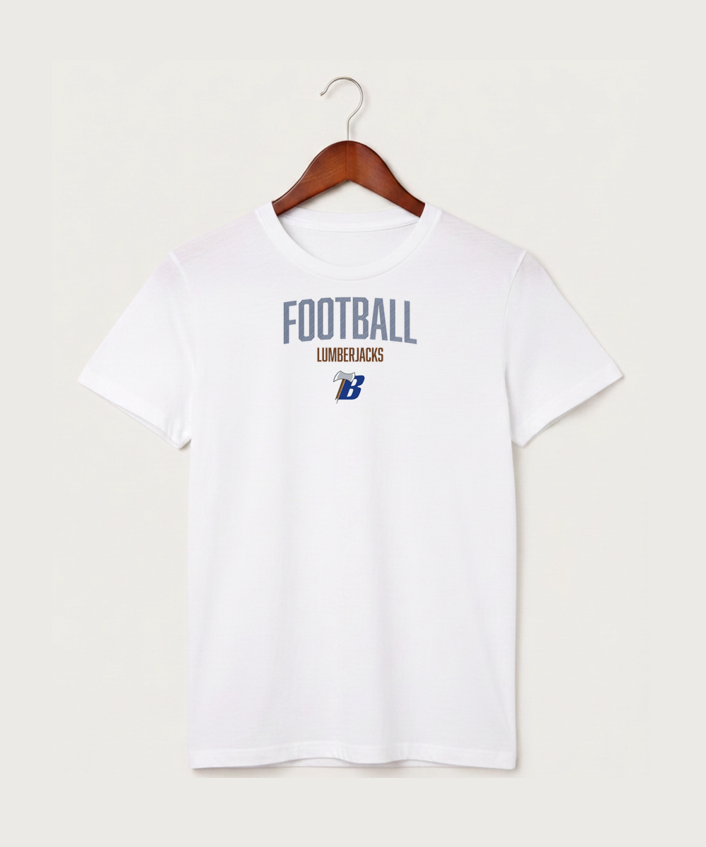 Bemidji High School Football (Boys) - White T-Shirt - Full Front