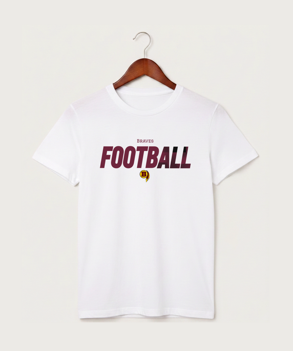 Benson High School Football (Boys) - White T-Shirt - Full Front