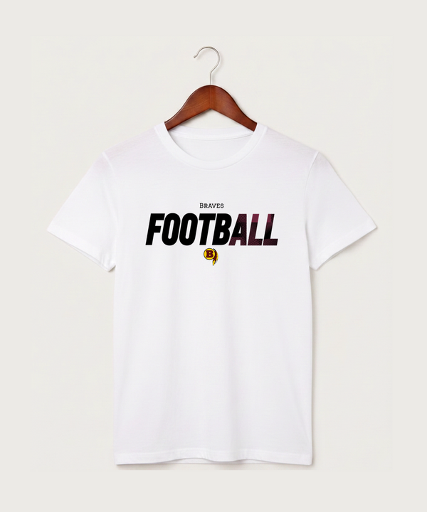 Benson High School Football (Boys) - White T-Shirt - Full Front