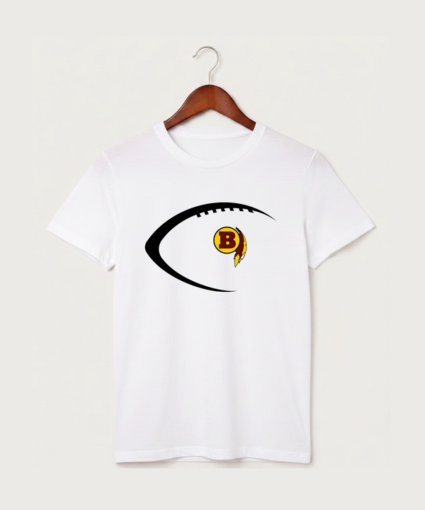 Benson High School Football (Boys) - White T-Shirt - Full Front
