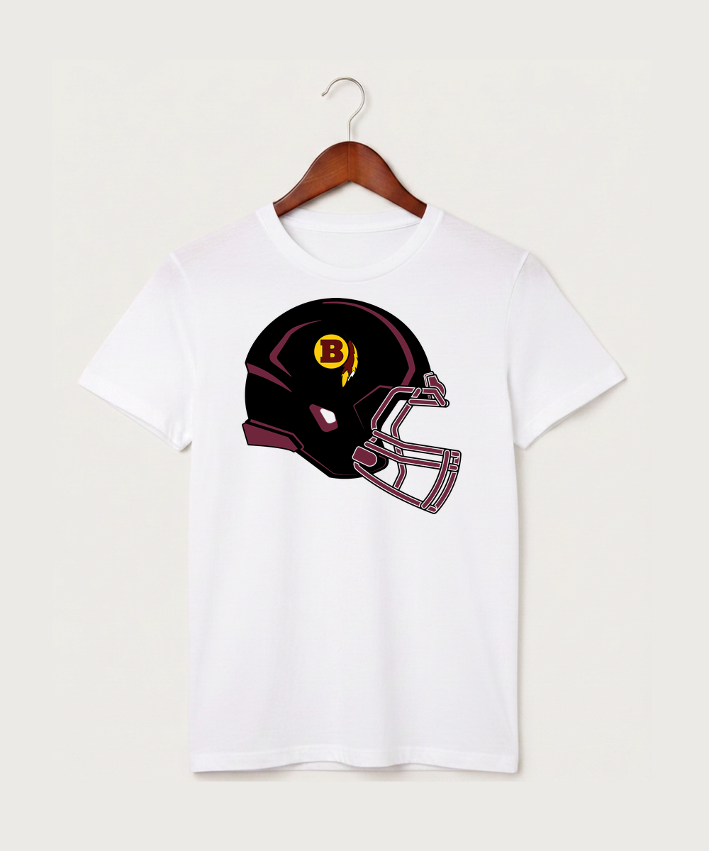 Benson High School Football (Boys) - White T-Shirt - Full Front
