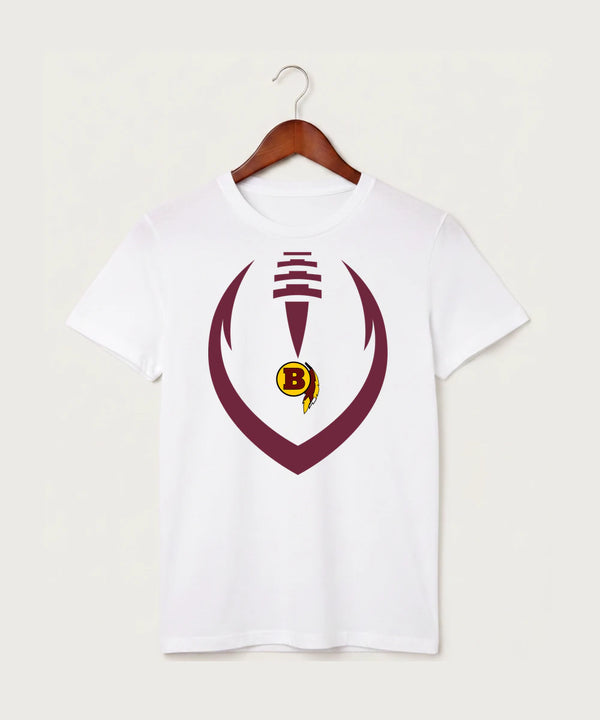 Benson High School Football (Boys) - White T-Shirt - Full Front