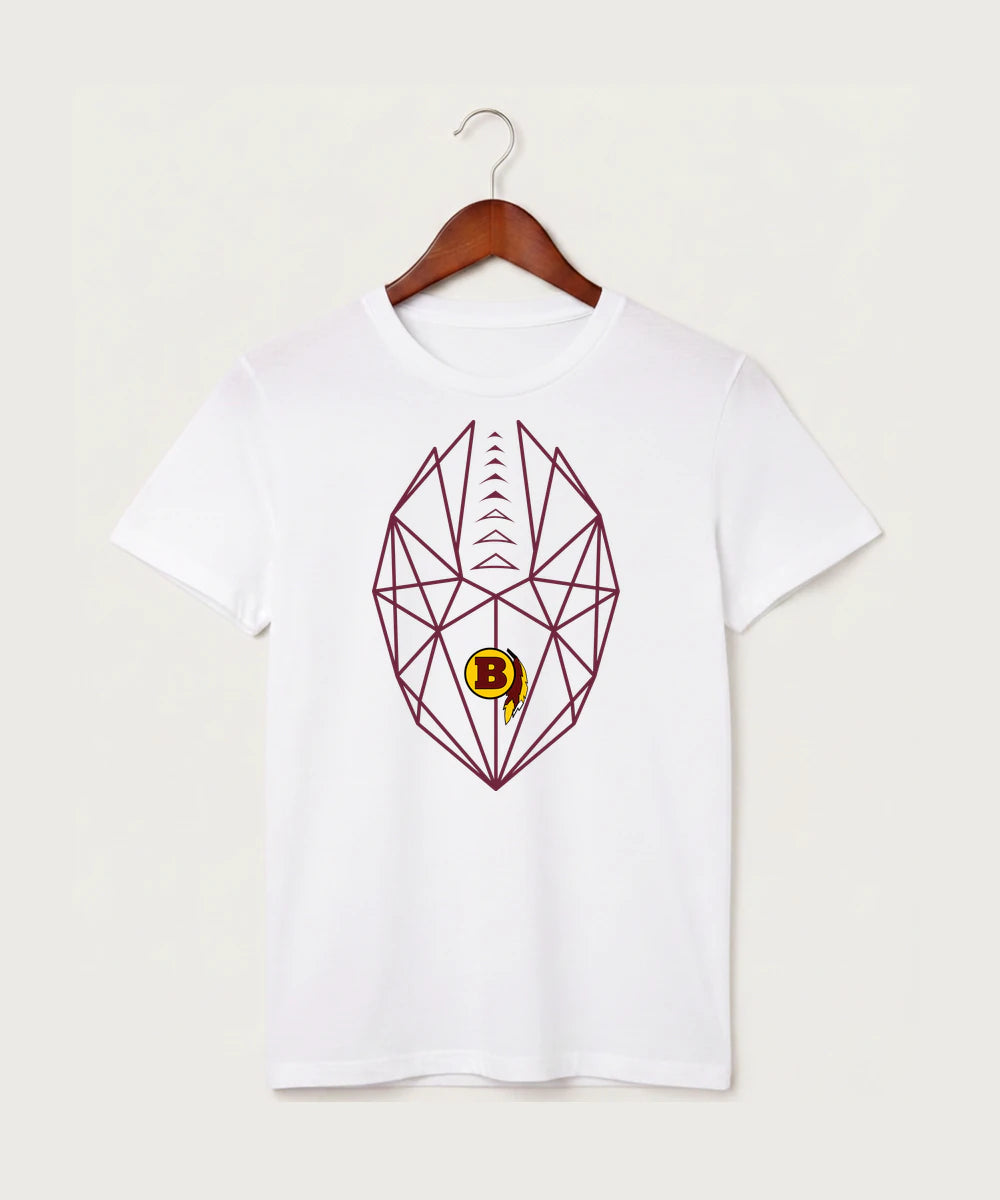 Benson High School Football (Boys) - White T-Shirt - Full Front