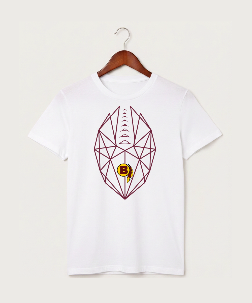 Benson High School Football (Boys) - White T-Shirt - Full Front