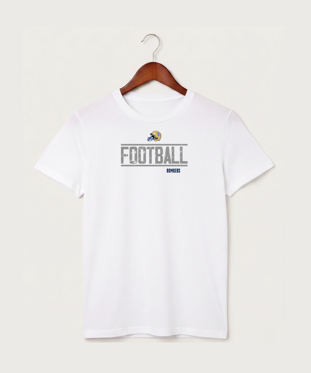 Braham Area High School Football (Boys) - White T-Shirt - Full Front