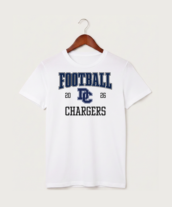Dassel Cokato High School Football (Boys) - White T-Shirt - Full Front