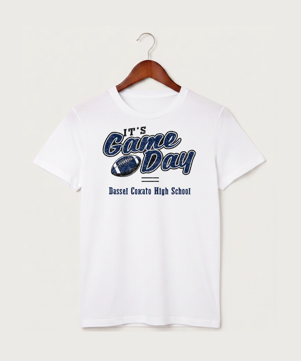 Dassel Cokato High School Football (Boys) - White T-Shirt - Full Front