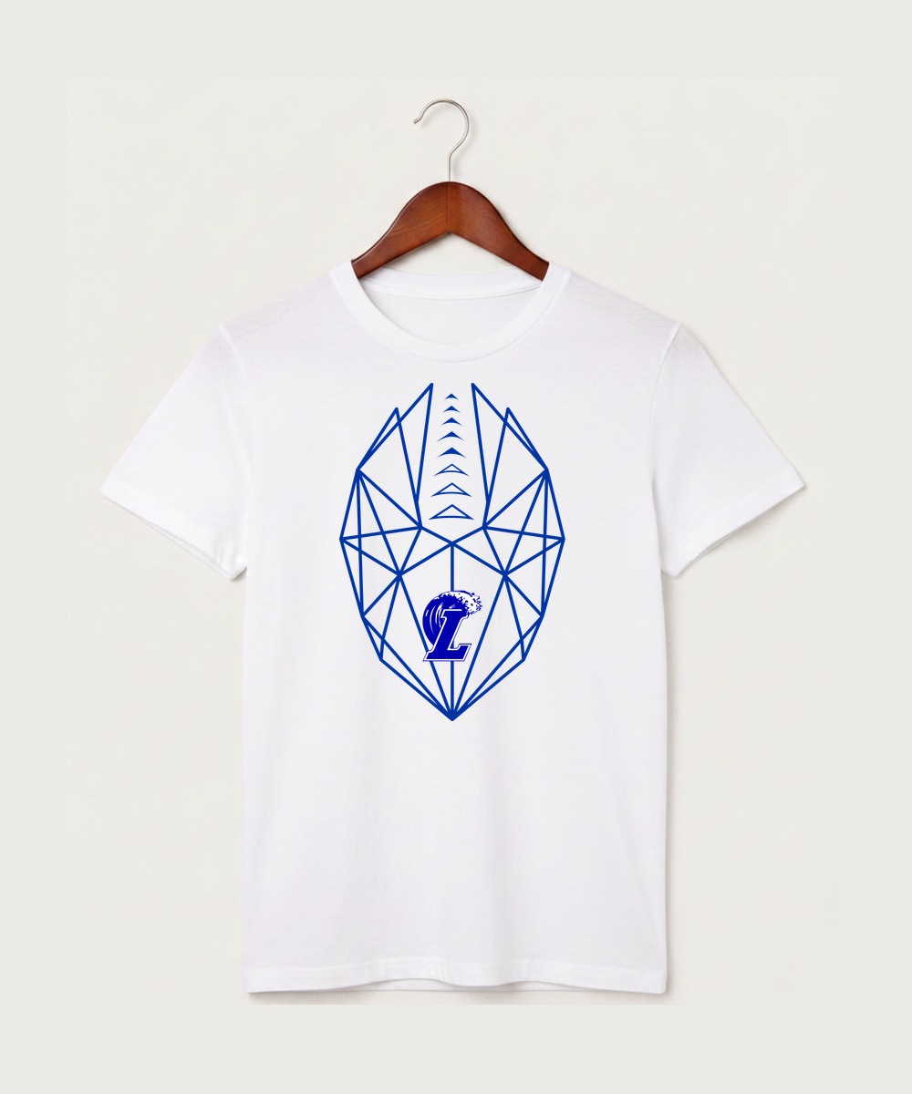 Lakeview High School Football (Boys) - White T-Shirt - Full Front