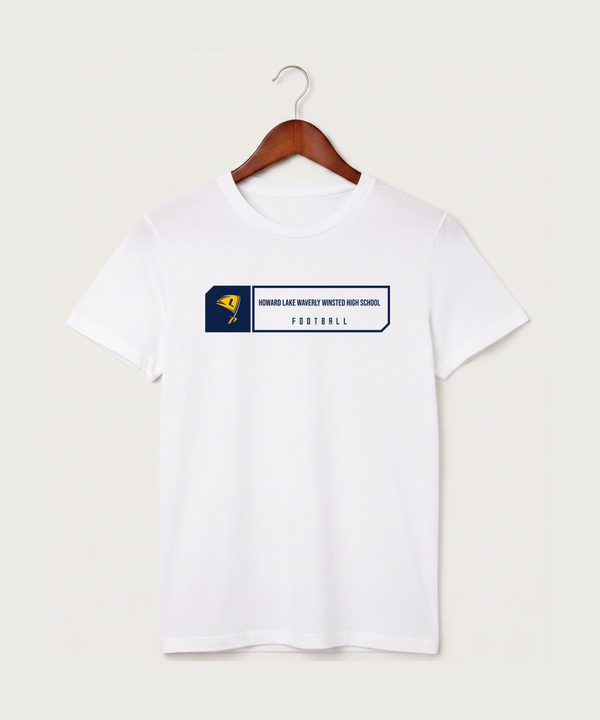 Howard Lake Waverly Winsted High School Football (Boys) - White T-Shirt - Full Front