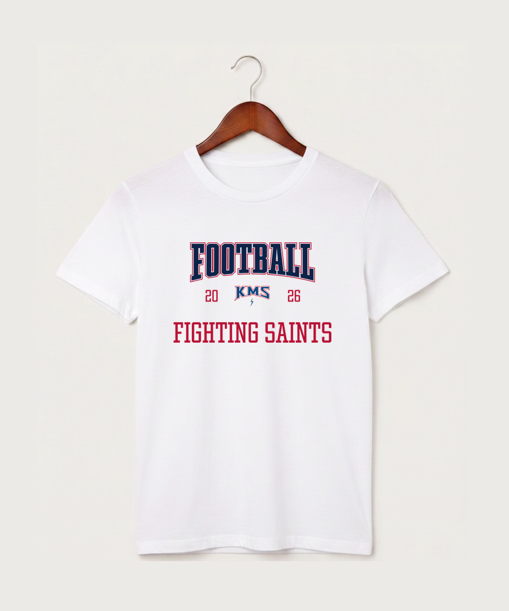 Kerkhoven-Murdock-Sunburg High School Football (Boys) - White T-Shirt - Full Front
