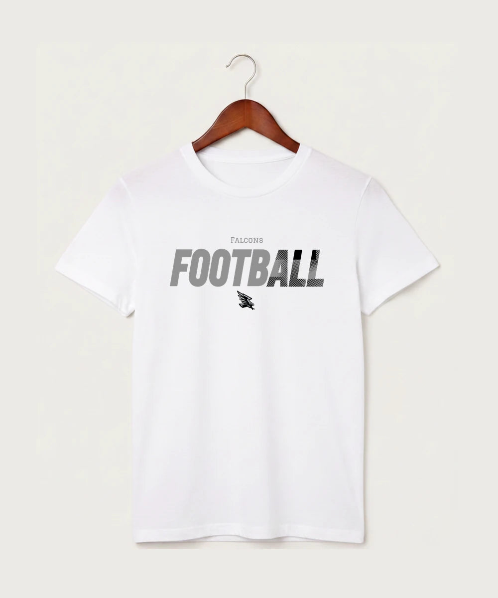 Red Rock Central High School Football (Boys) - White T-Shirt - Full Front