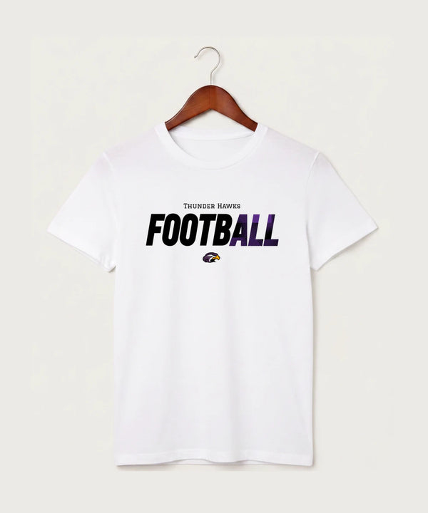 Montevideo High School Football (Boys) - White T-Shirt - Full Front