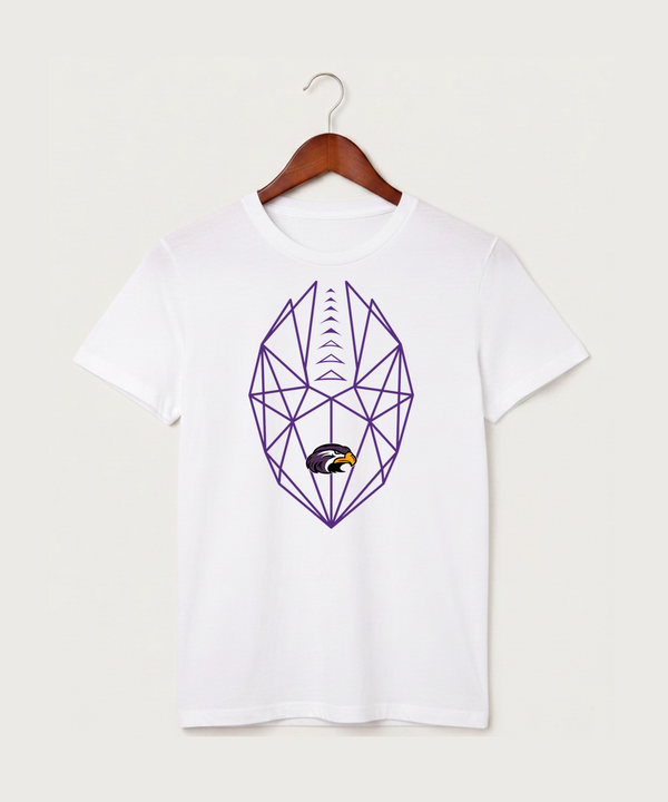 Montevideo High School Football (Boys) - White T-Shirt - Full Front