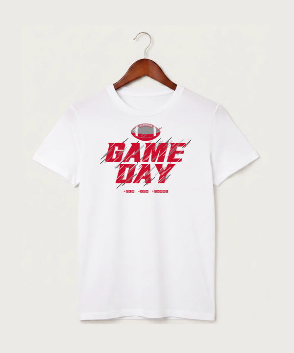Bold High School Football (Boys) - White T-Shirt - Full Front