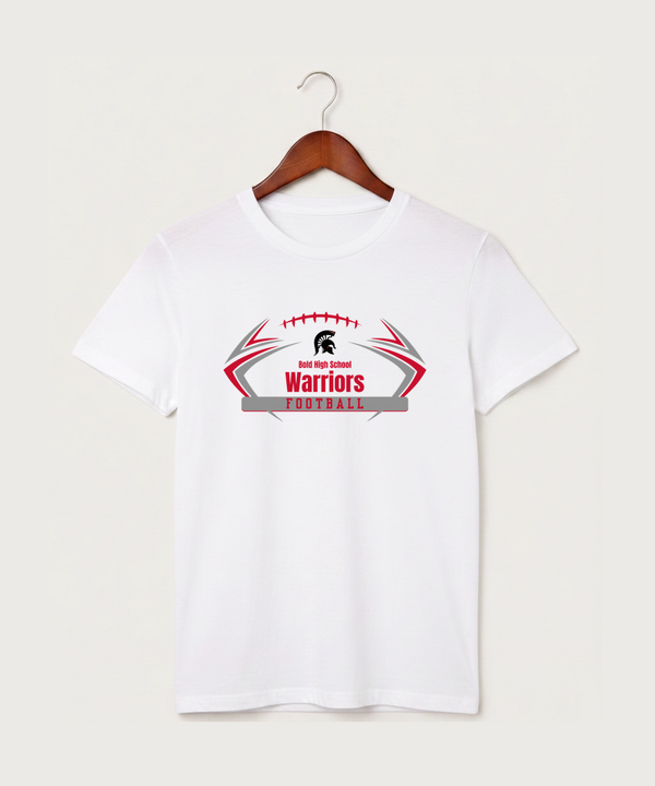 Bold High School Football (Boys) - White T-Shirt - Full Front