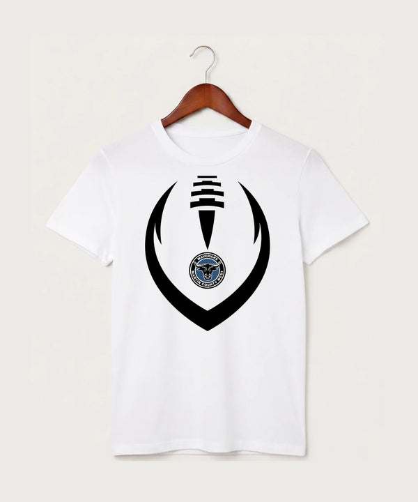 Martin County West High School Football (Boys) - White T-Shirt - Full Front