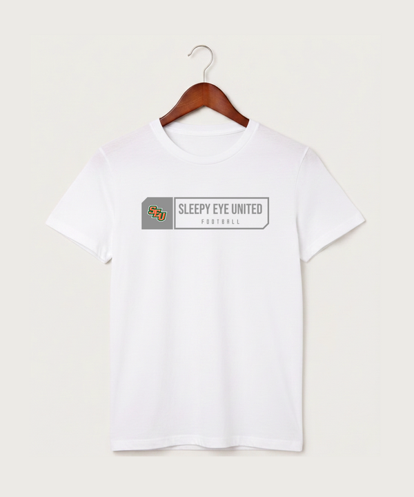 Sleepy Eye United Football (Boys) - White T-Shirt - Full Front