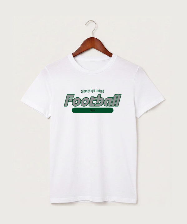 Sleepy Eye United Football (Boys) - White T-Shirt - Full Front
