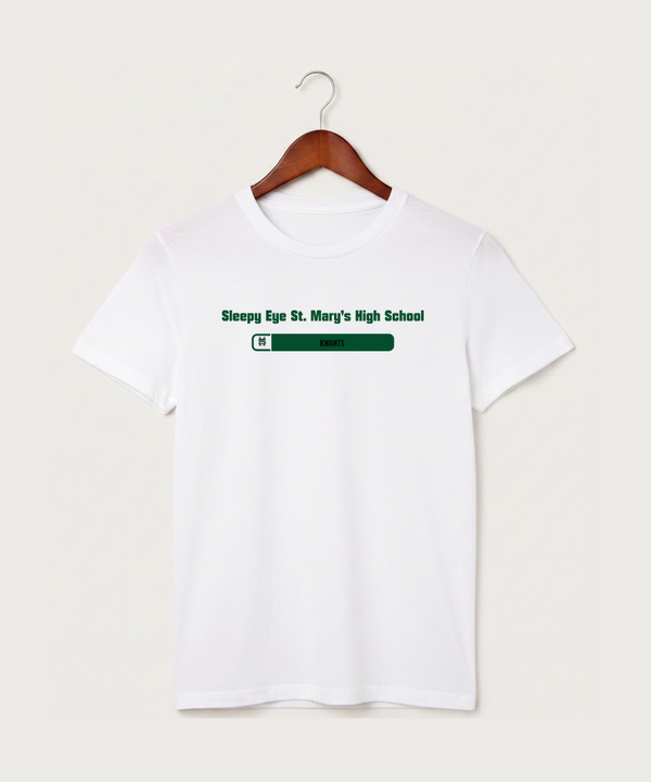 Sleepy Eye St. Mary's High School Athletics - White T-Shirt - Full Front