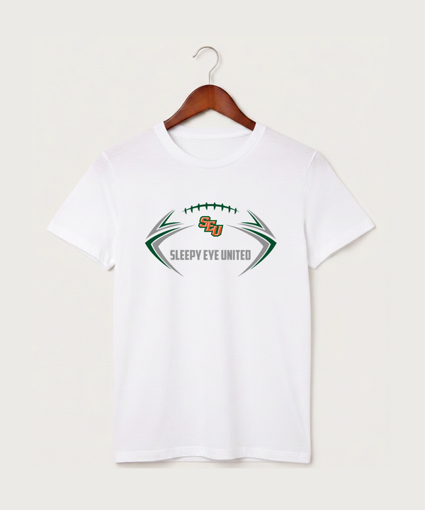 Sleepy Eye United Football (Boys) - White T-Shirt - Full Front