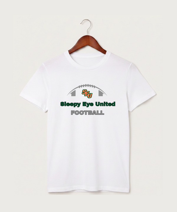 Sleepy Eye United Football (Boys) - White T-Shirt - Full Front