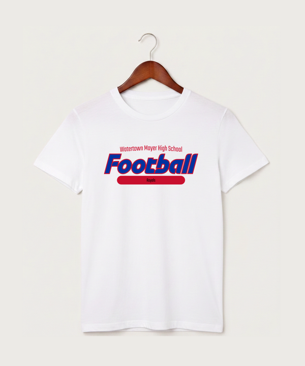 Watertown Mayer High School Football (Boys) - White T-Shirt - Full Front