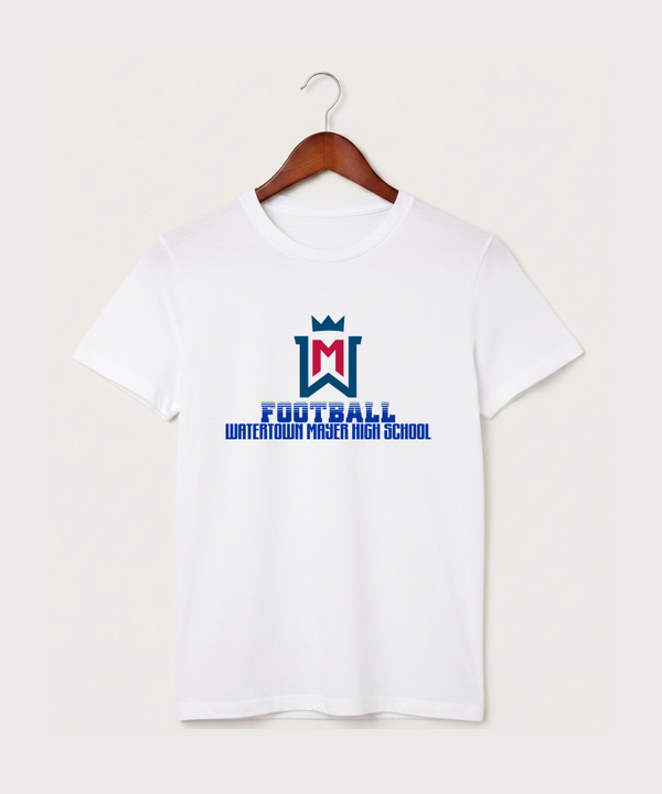 Watertown Mayer High School Football (Boys) - White T-Shirt - Full Front