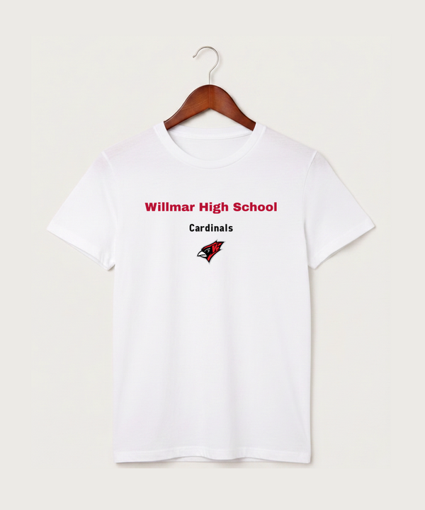 Willmar High School Athletics - White T-Shirt - Full Front