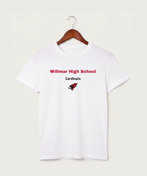 Willmar High School Athletics - White T-Shirt - Full Front