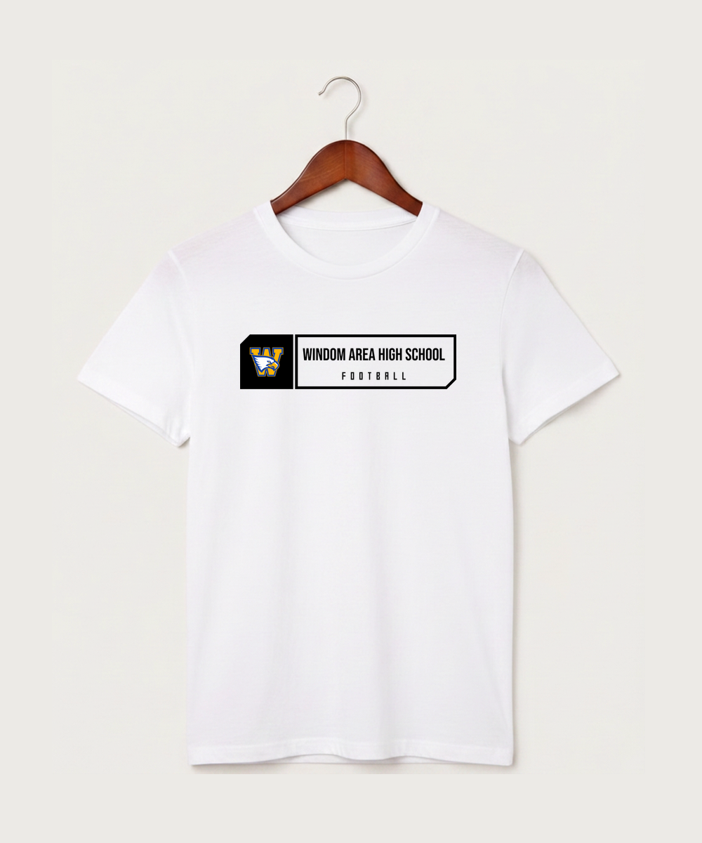 Windom Area High School Football (Boys) - White T-Shirt - Full Front