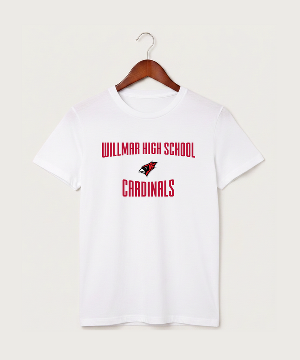 Willmar High School Athletics - White T-Shirt - Full Front
