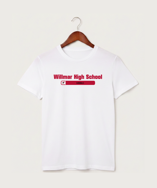 Willmar High School Athletics - White T-Shirt - Full Front