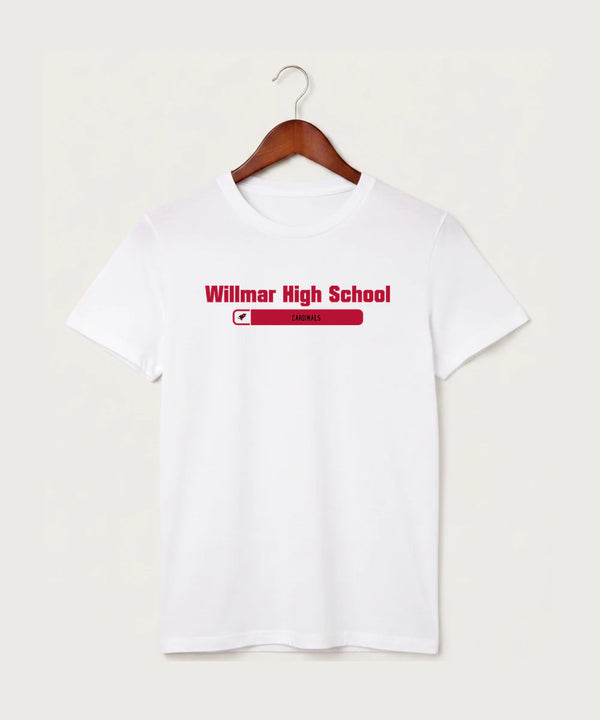 Willmar High School Athletics - White T-Shirt - Full Front