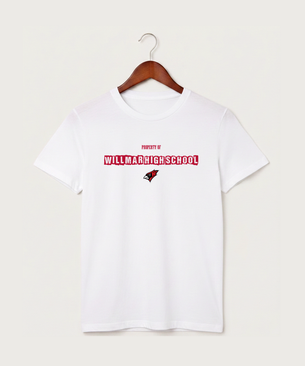 Willmar High School Athletics - White T-Shirt - Full Front