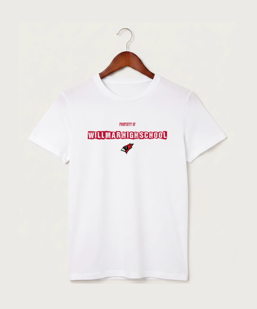 Willmar High School Athletics - White T-Shirt - Full Front