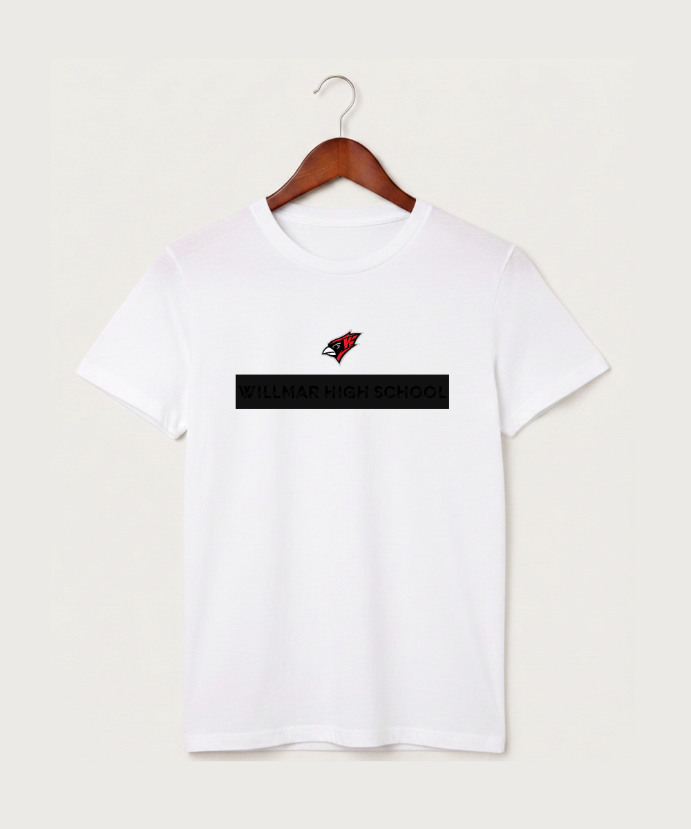Willmar High School Athletics - White T-Shirt - Full Front