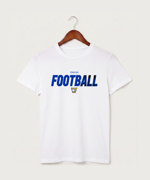 Windom Area High School Football (Boys) - White T-Shirt - Full Front