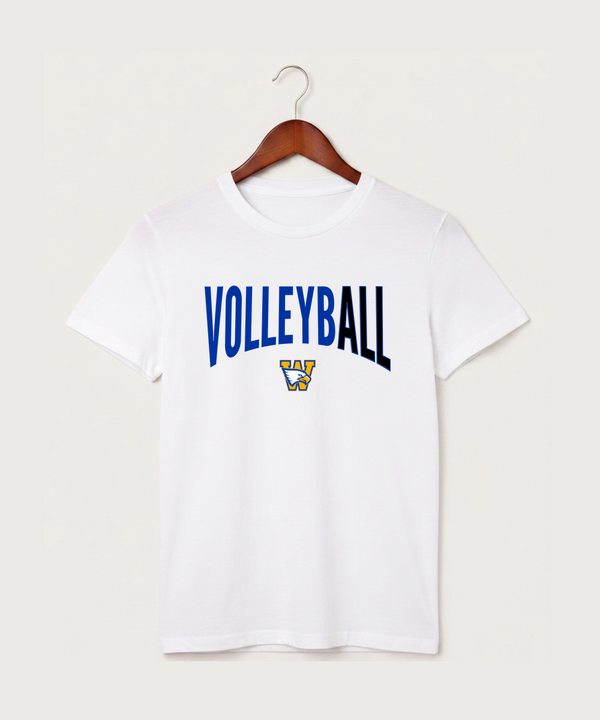 Windom Area High School Volleyball (Girls) - White T-Shirt - Full Front