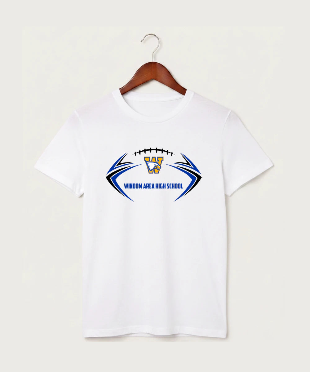Windom Area High School Football (Boys) - White T-Shirt - Full Front