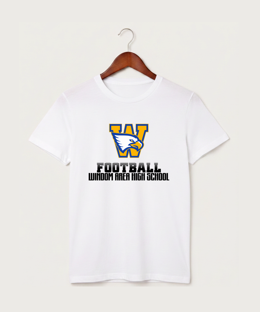 Windom Area High School Football (Boys) - White T-Shirt - Full Front