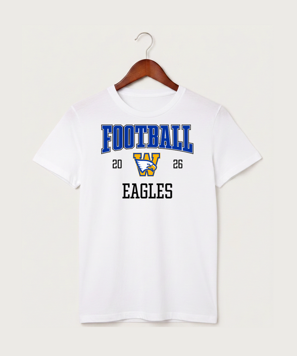 Windom Area High School Football (Boys) - White T-Shirt - Full Front