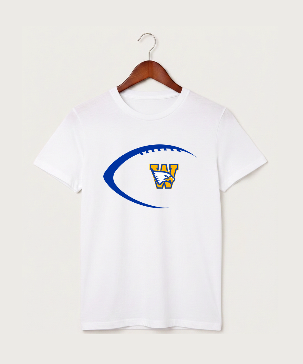 Windom Area High School Football (Boys) - White T-Shirt - Full Front