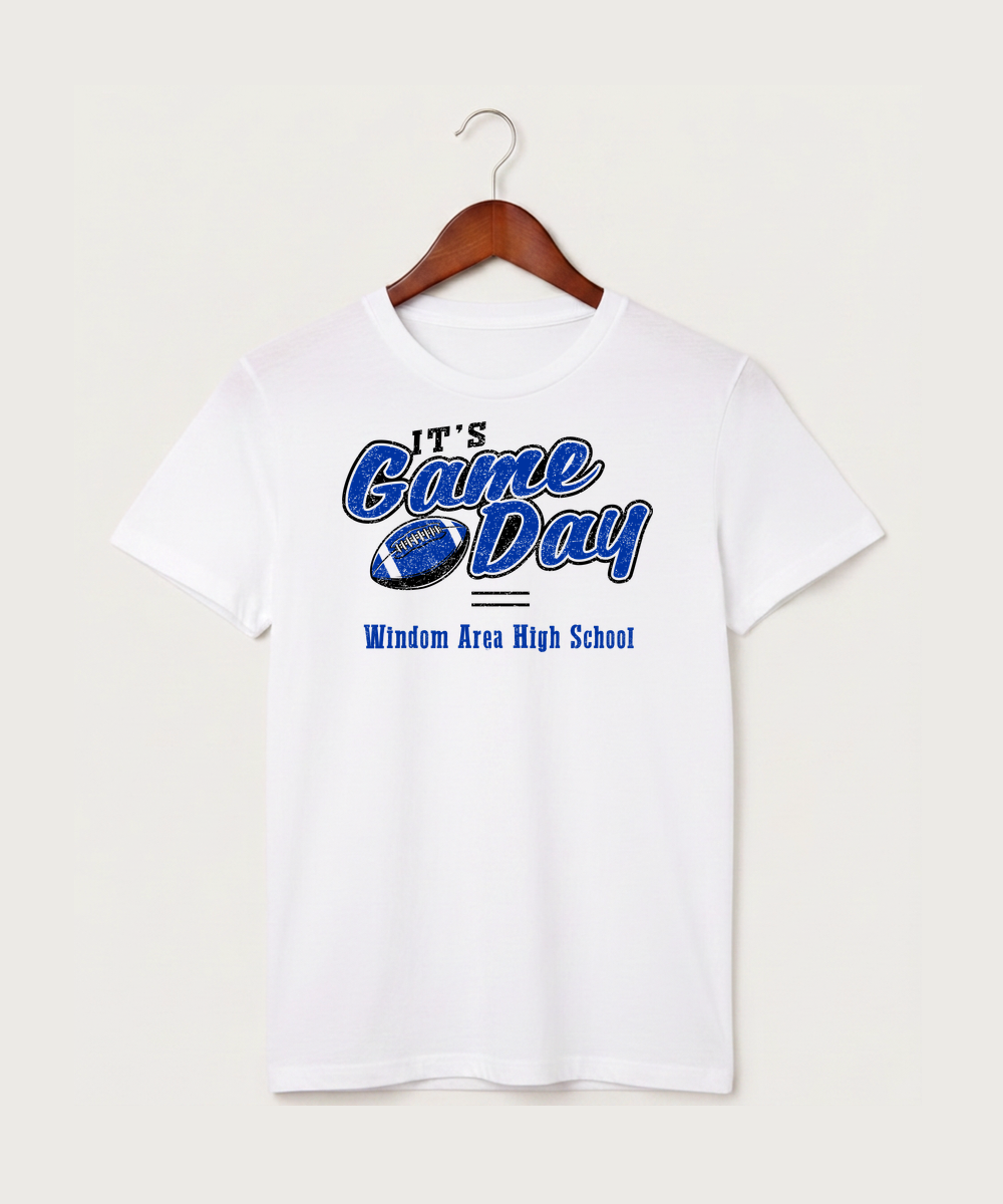 Windom Area High School Football (Boys) - White T-Shirt - Full Front
