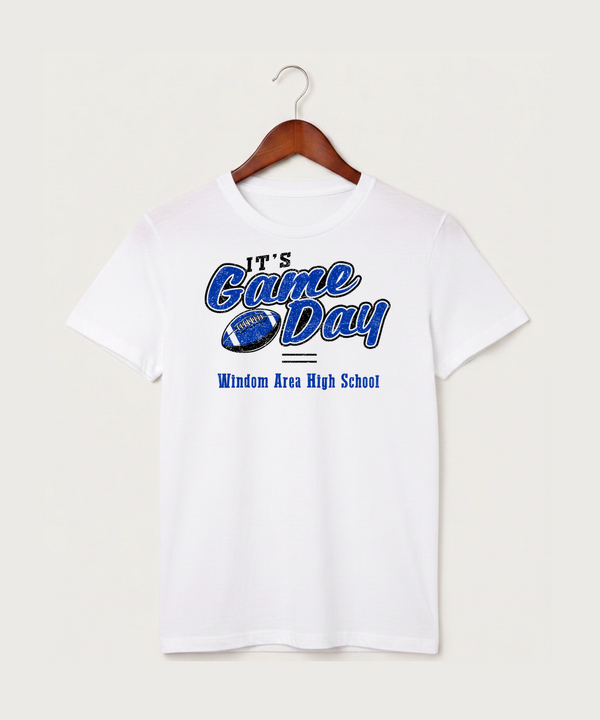 Windom Area High School Football (Boys) - White T-Shirt - Full Front