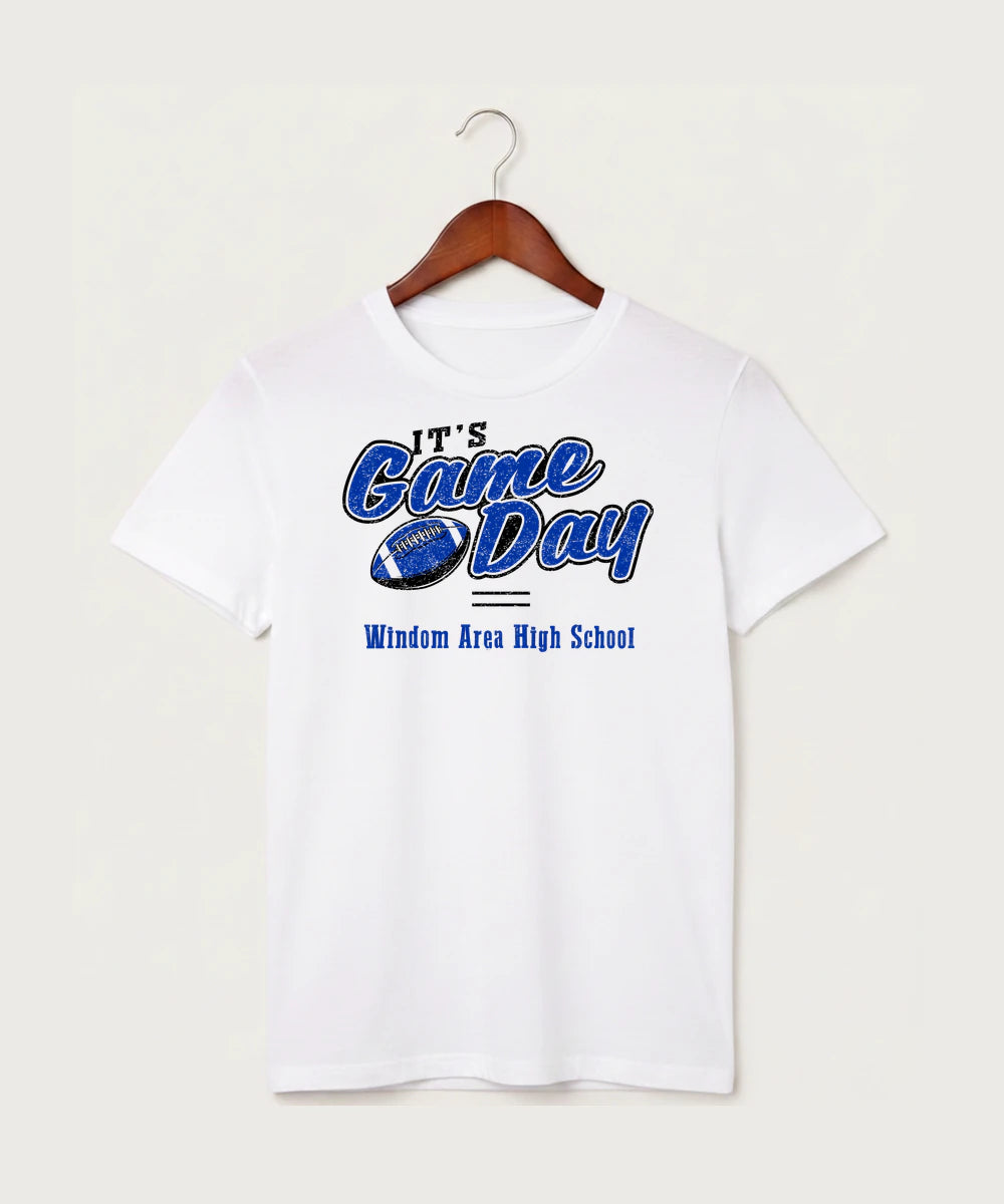 Windom Area High School Football (Boys) - White T-Shirt - Full Front