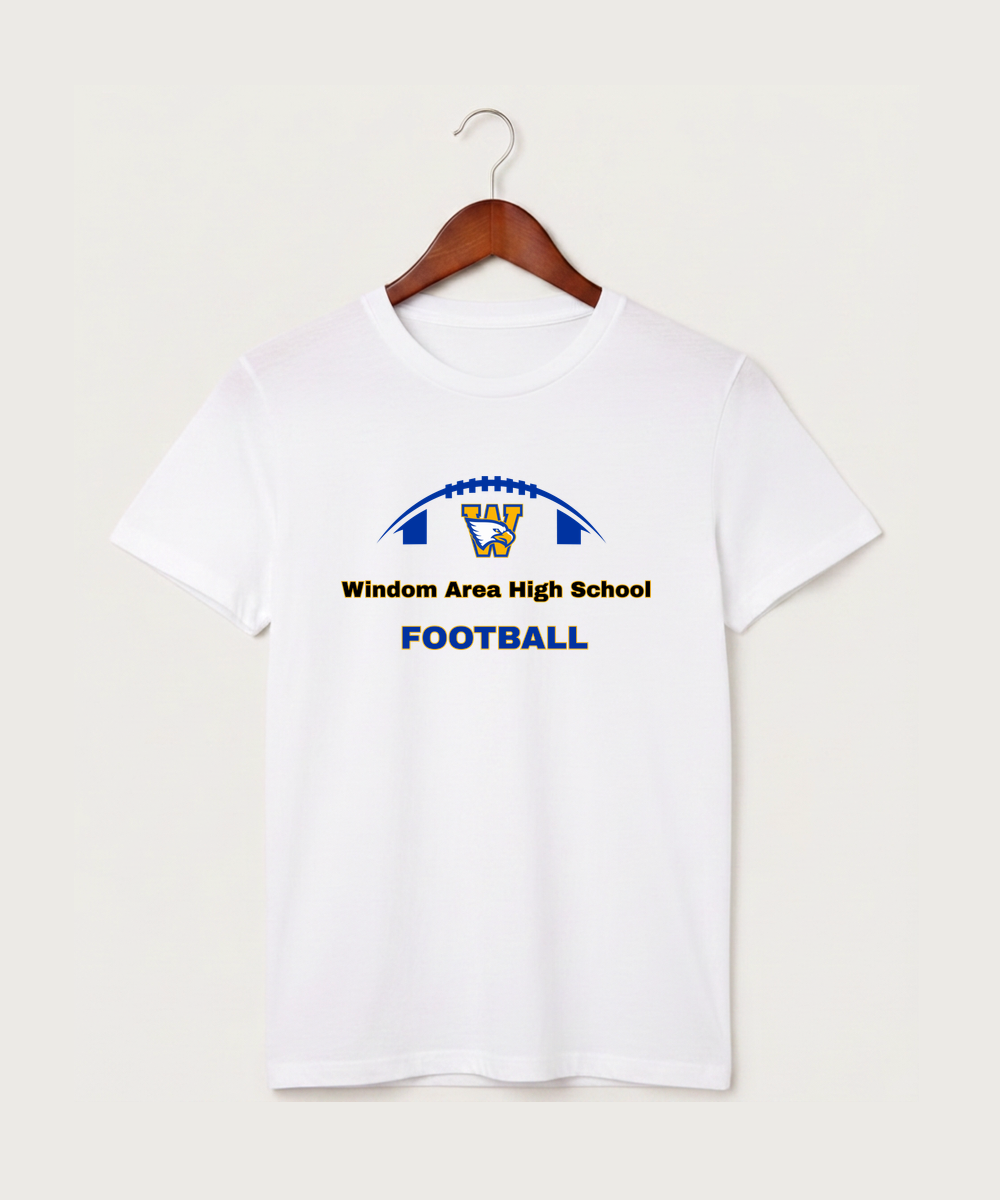 Windom Area High School Football (Boys) - White T-Shirt - Full Front