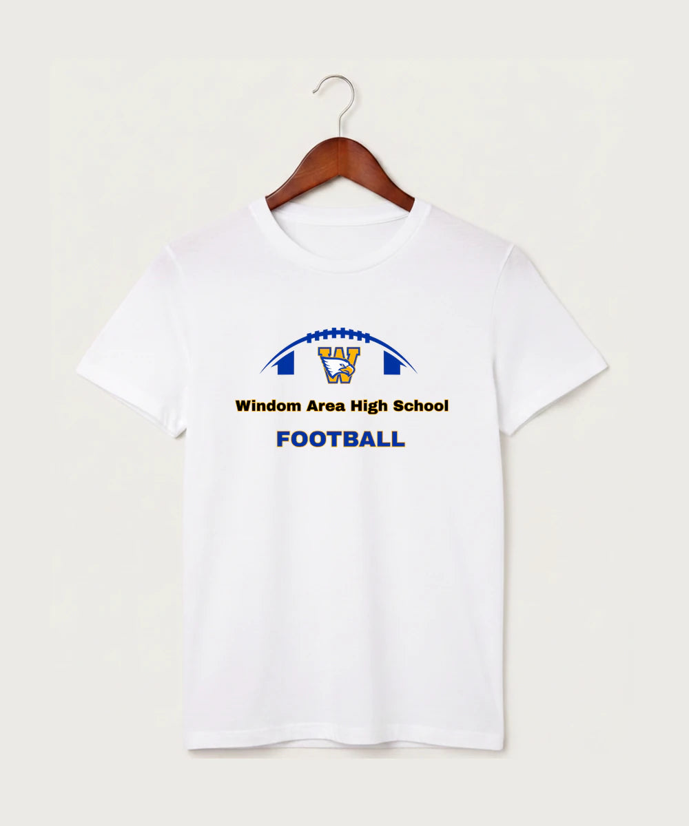 Windom Area High School Football (Boys) - White T-Shirt - Full Front